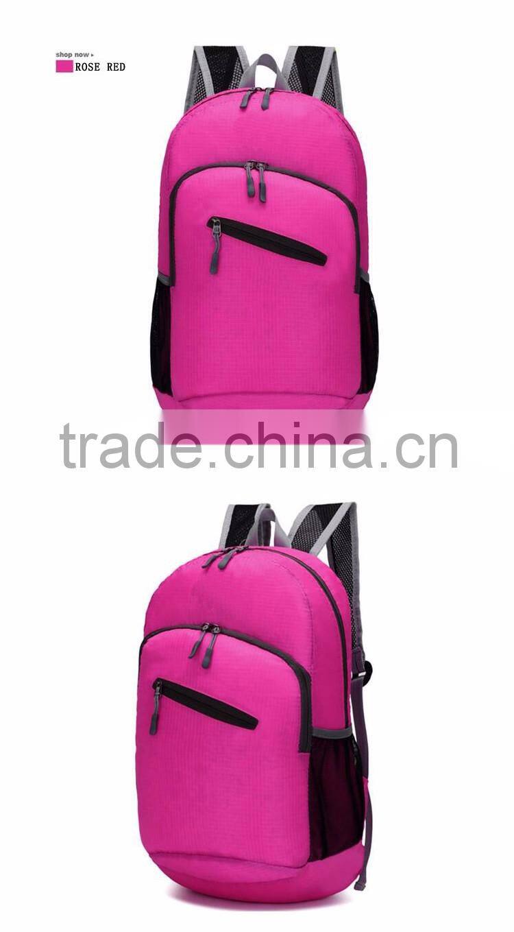 outdoor can be folding traveling backpack ultra light hiking shoulder bag