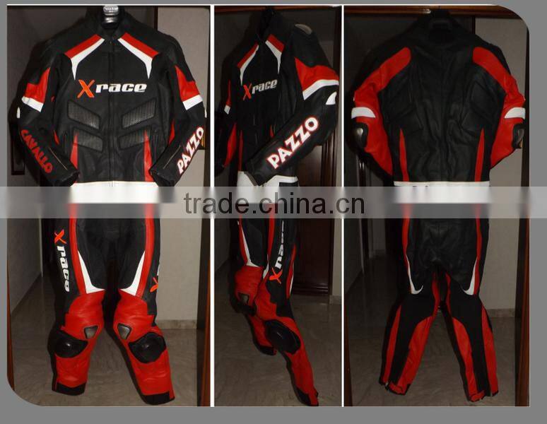 Professional leather motorbike Racing suits/motorcycle leather suit/ replica leather racing suit/WB-MS403