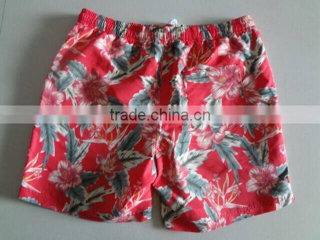 Floral Printing Colorful Hawaiian Shorts