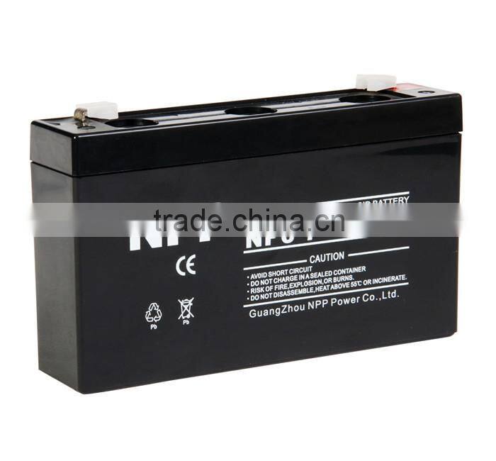6v 7ah lead acid mini fan rechargeable industrial batteries for emergency light
