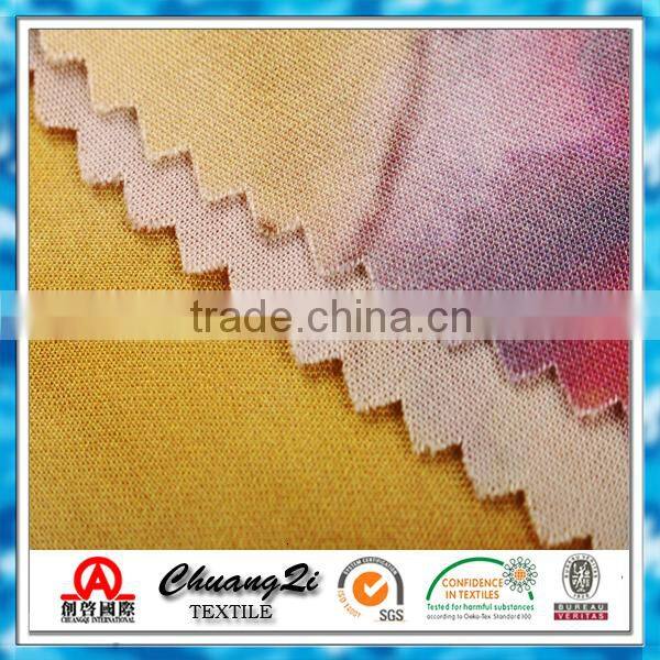 100 % printed viscose rayon challis grey fabric wholesaler 68*68