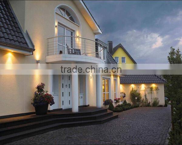 Aluminium 2*10 COB led black exterior wall light