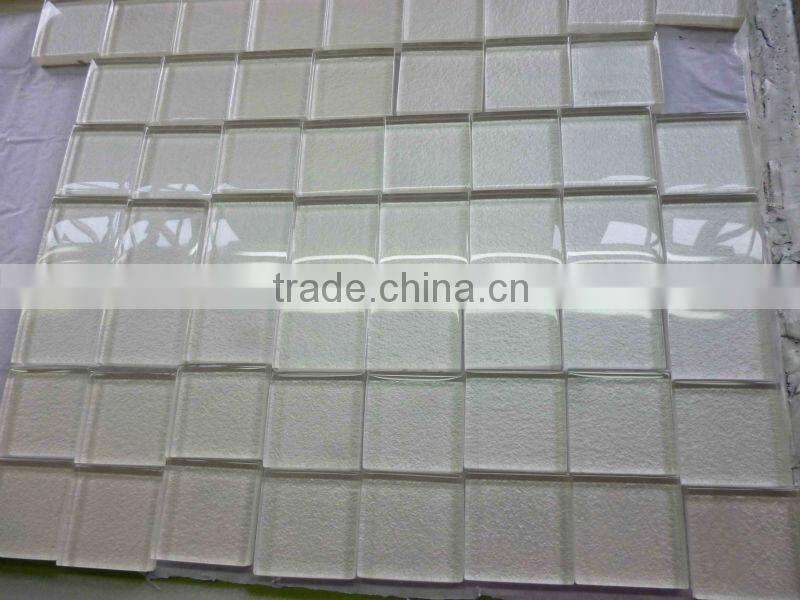 crystal glass wall tile large size 6"x24"
