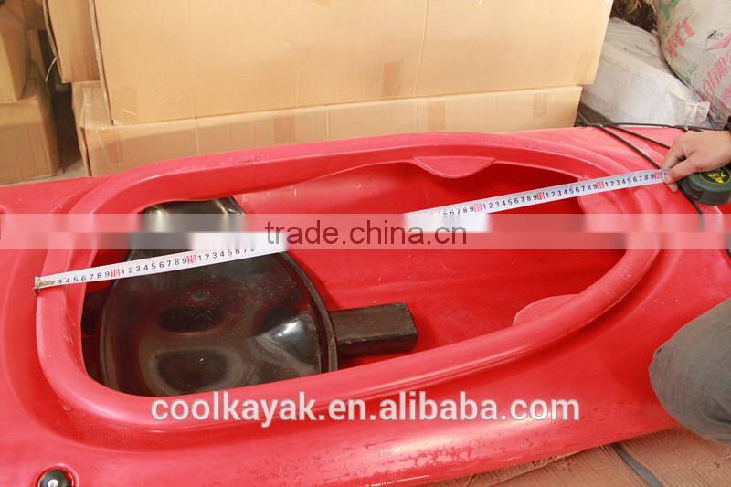 Popular single sit in fishing boat cheap plastic sea kayak wholesale
