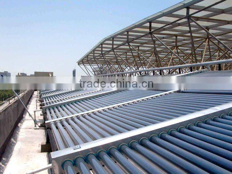 Low pressure solar tank for commercial use