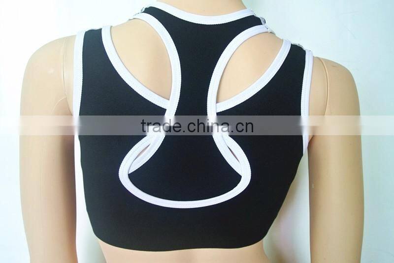Shantou Factory Cheap Price Black Running Women Seamless Ladies Sports Bra