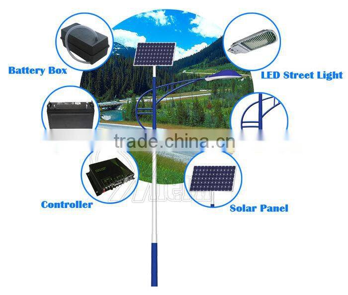 LED Solar Street Light Solar Panel 2pcs*80Wp 17.5V