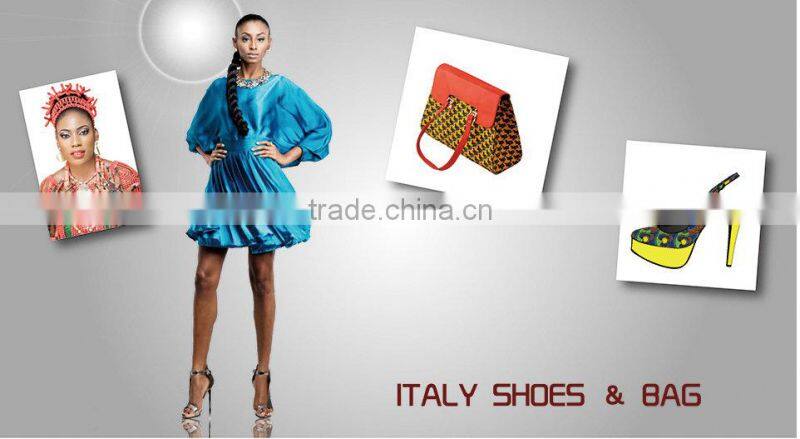 1308-L65 wholesale african style match shoes and bags