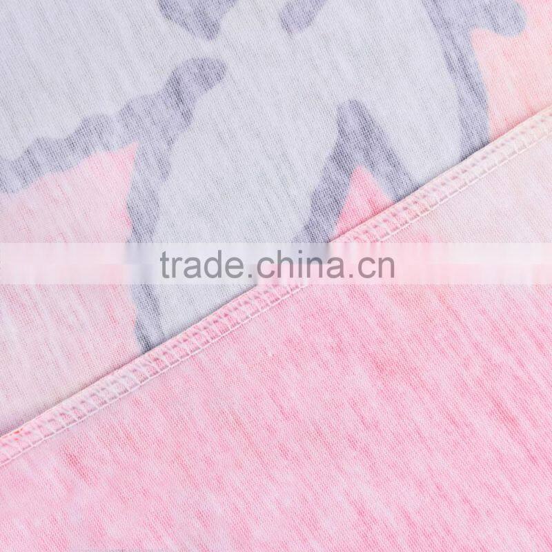 Hot Sale Digital Print Flower Power Custom Women Tshirt Wholesale