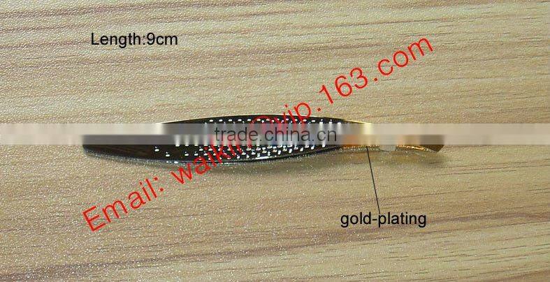 Nice tweezers with gold-plating