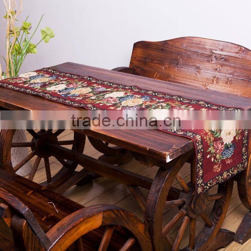 PLUS embroidered xmas table runner