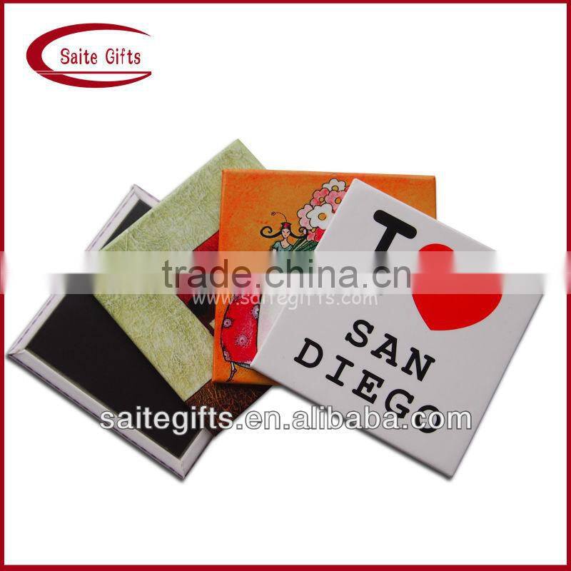 Promotional gift Tinplate fridge magnet