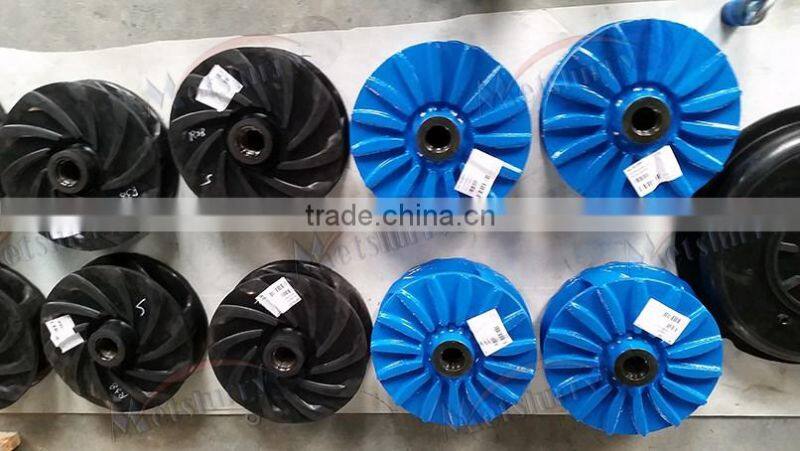 Sand Slurry Pump Spares Impeller Rubber Liner