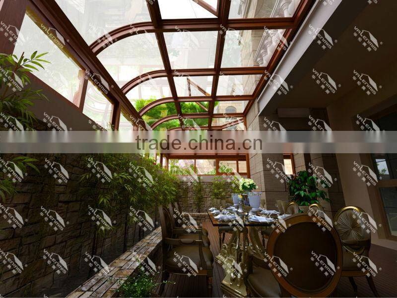 Energy efficient double-pane insulated glass aluminium villa glass room/patio sun rooms