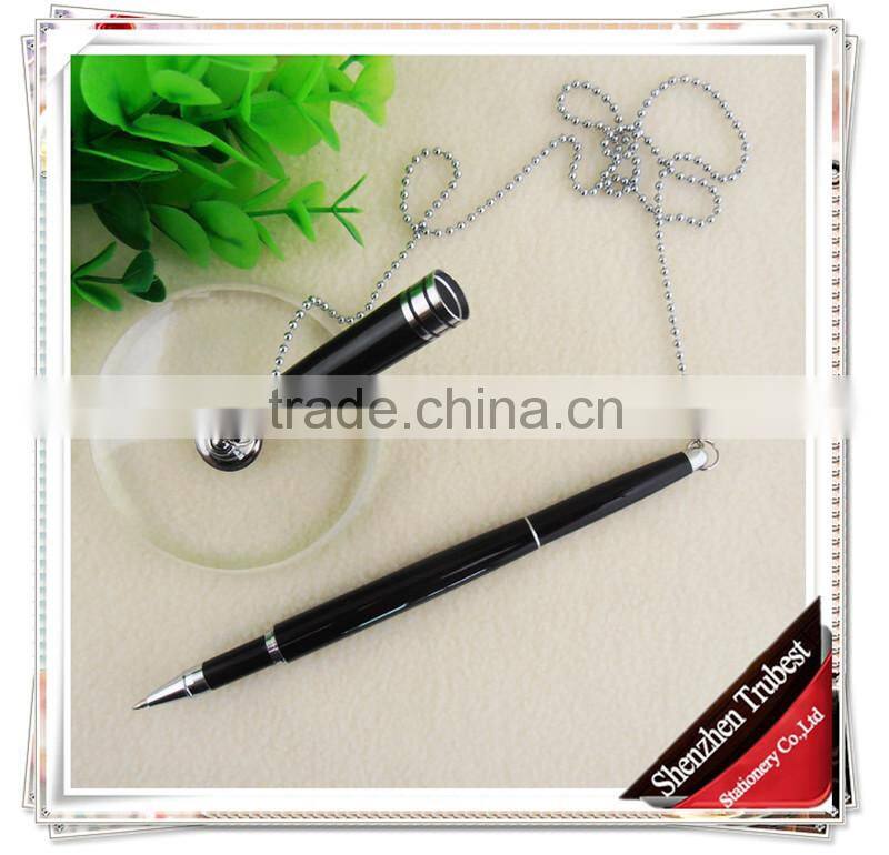 TT-10 Fashionable desk pen with chain , table pen for gift