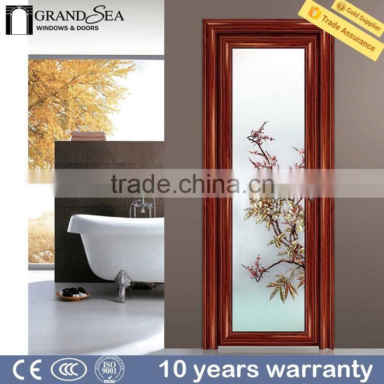 Waterproof interior bathroom aluminium door