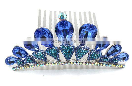 2016 new bride hand comb for girl crystal hair clips