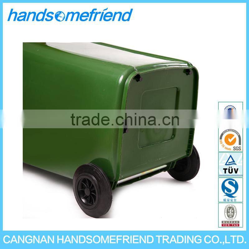 240 liters Plastic dustbin with wheels waste bin,plastic garbage can,large dustbin