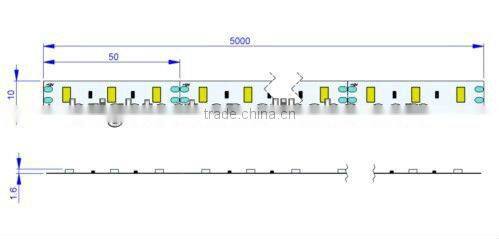 Nanometer Coating waterproof 5630 LED Strip,96led/m Two Color LED Strip 5630