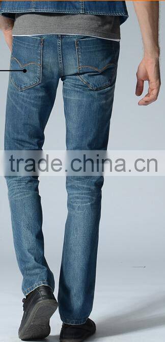 European-styled jeans plus thick Business jeans straight and skinning fitting denim garment factory denim trousers