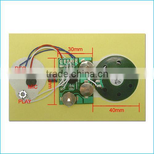 Recordable Sound Module/ Sound Chip For Plush Toy And Greeting Card
