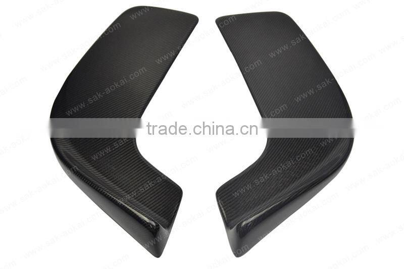 Universal Carbon Fiber Front Bumper Add-on Spoiler Wing