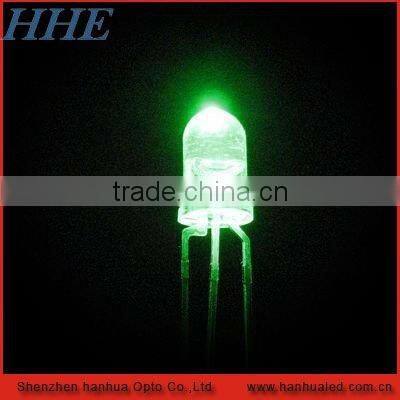 3mm round bi-color led red and green for devices