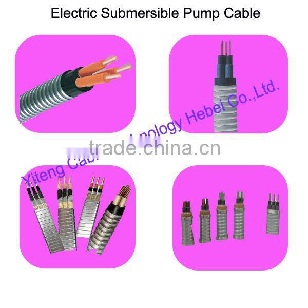 ESP EPDM submersible deep well pump power cable AWG standard