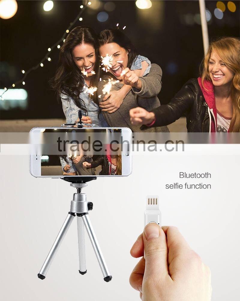 New Phone Cables Data Cable Charging For iOS 5 5S 6 Plus Bluetooth Anti-lost Self-timer Function Data Cable Triple MFi