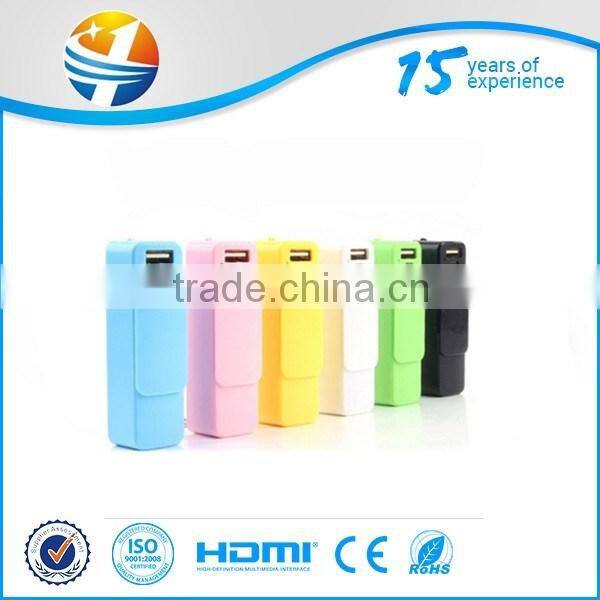 2015 Hot selling products wholesale mini power bank 2600mah power bank for mobile phone made in