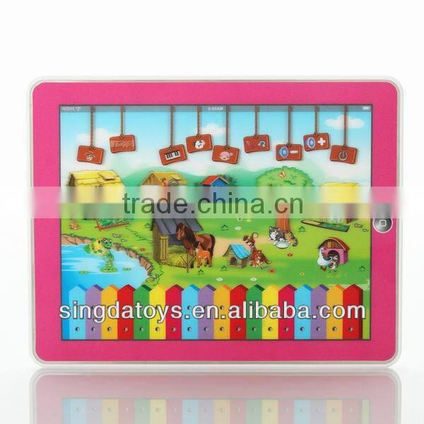 English language Happy Farm with music & light y-pad learning toy