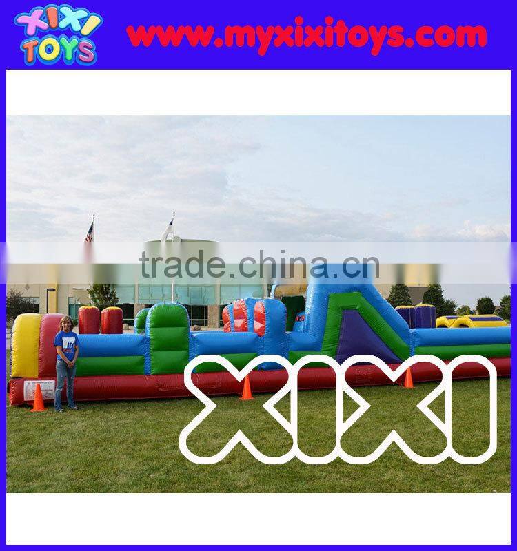 2016 hot sale Kids Outdoor Inflatable Obstacle Course Playground
