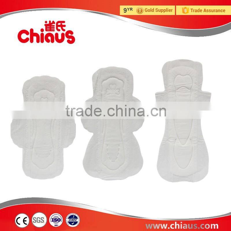 Cotton surface sanitary pads china manufacturer