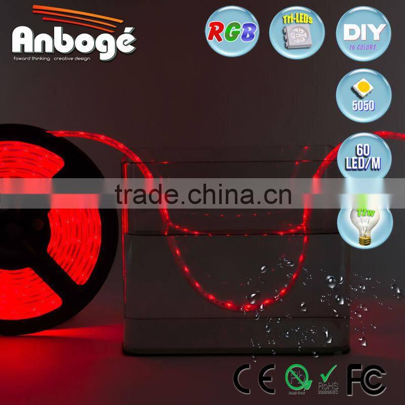NEW PRODUCT 12V 5050 RGB 60 LED/M IP68 FULL WATERPROOF LED STRIP LIGHT