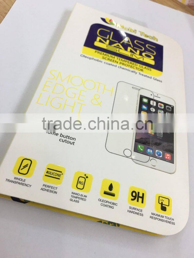 new design Tempered Glass protector packaging paper box, retail display box for temper glass protector package