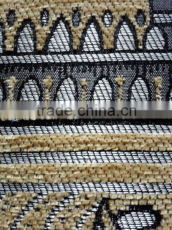 hot selling chenille jacquard muslim prayer mat with foam backing and zipper