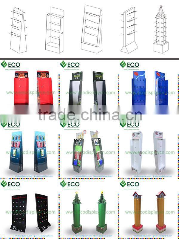 Cardboard material bottle display rack for cup promotion
