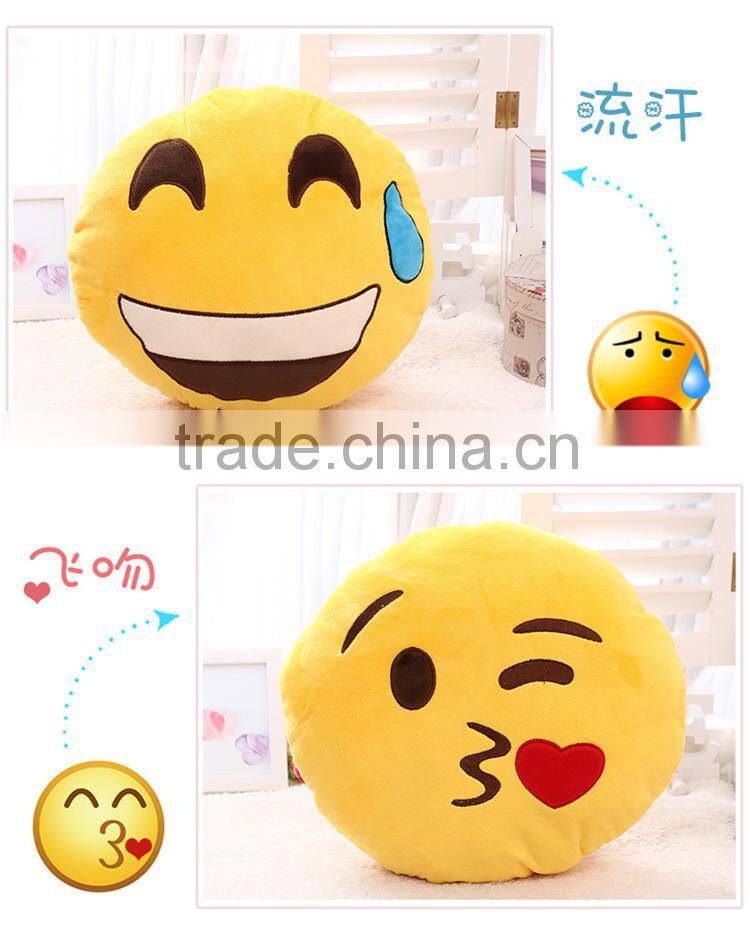 Wholesale Plush pillow Soft emoji pillow