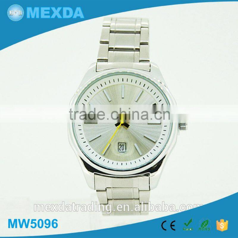 fashion stainless steel case japan movt 3TM water resistant quartz stainless steel back watch