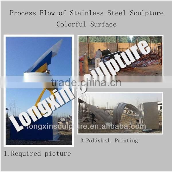 Outdoor Modern 304 Stainless Steel Sculpture for Garden Decoration