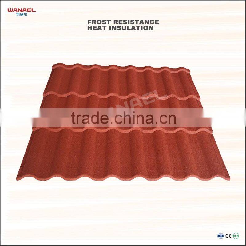 Wannel No Fading Heat Insulation Steel Roof Tile