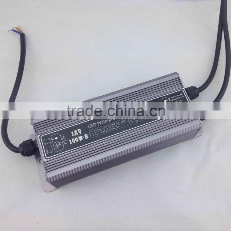 IP67 CE Rohs Certificates DC12V Working Temp -40--+80 Enclosure Power Supply