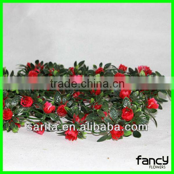 beautiful artificial flowers in artificial cane