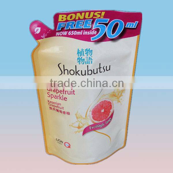 stand up retort bag (shower cream)