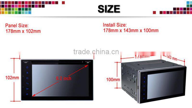 2din android dvd car navigation multimedia system with gps/bluetooth