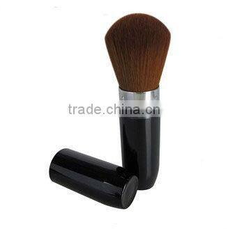 metal retractable makeup powder/foundation/blush brush