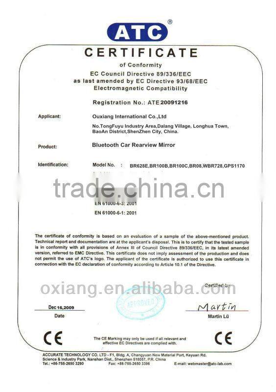 Factory price Car bluetooth rearview monitor