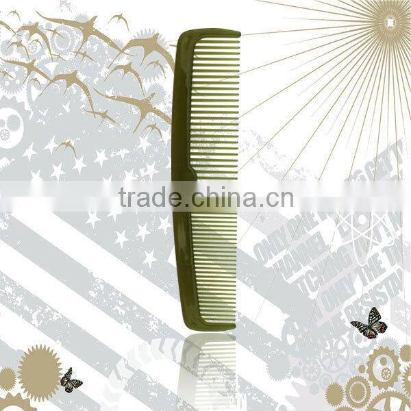 Plastic double tooth hair comb/Whloesale disposable hotel bathroom comb