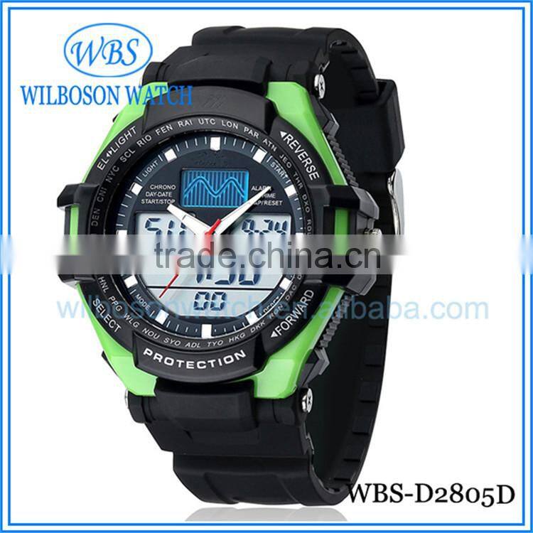 Waterproof sport digital man watch with small order QTY acceptable