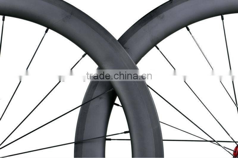 New Carbon Road Wheelset 50mm Tubular/Clincher Road Bike Carbon Tubular Wheels/Rims, UD Matt/Glossy